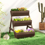3 Tier Raised Garden Bed, 66l Planter Box Kit, Tan
