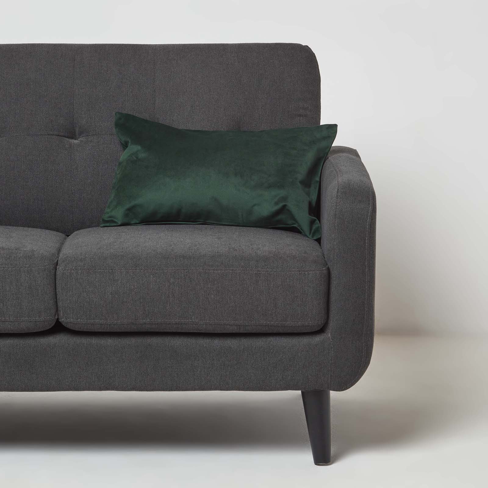 Velvet Cushion With Microfibre Insert | 30cm x 50cm | Green