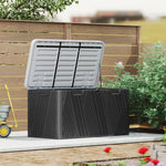380l Garden Storage Box Waterproof Outdoor Storage Box Wood