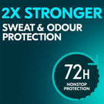 Men Antiperspirant Deo Roll On 72h Nonstop Protection Quantum Dry 50ml, 6pk | 6