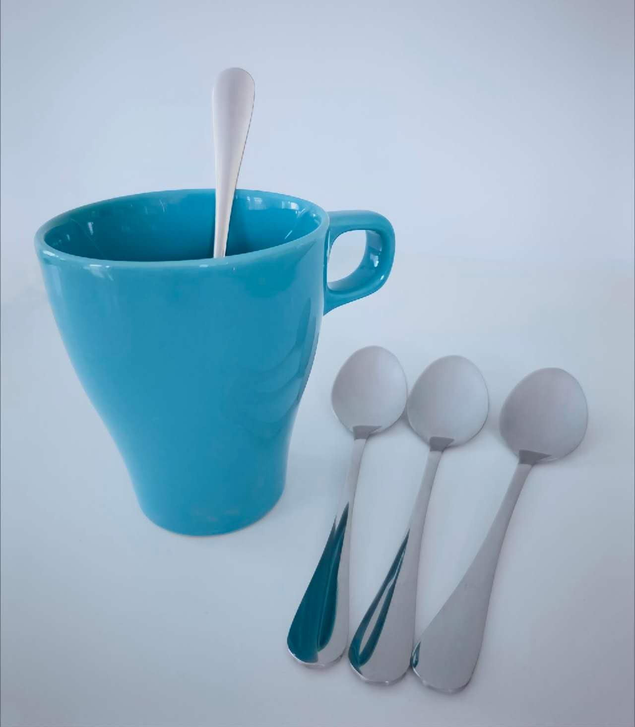 Glim & Glam Tea Spoons Stainless Steel Silver 6pcs