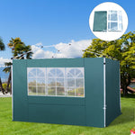 Gazebo Replacement Exchangeable Side Wall Panels W/ Window | Green