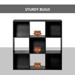 9 Cube Storage Cabinet Bookcase Bookshelf Home Office Shelf | One Size | Black
