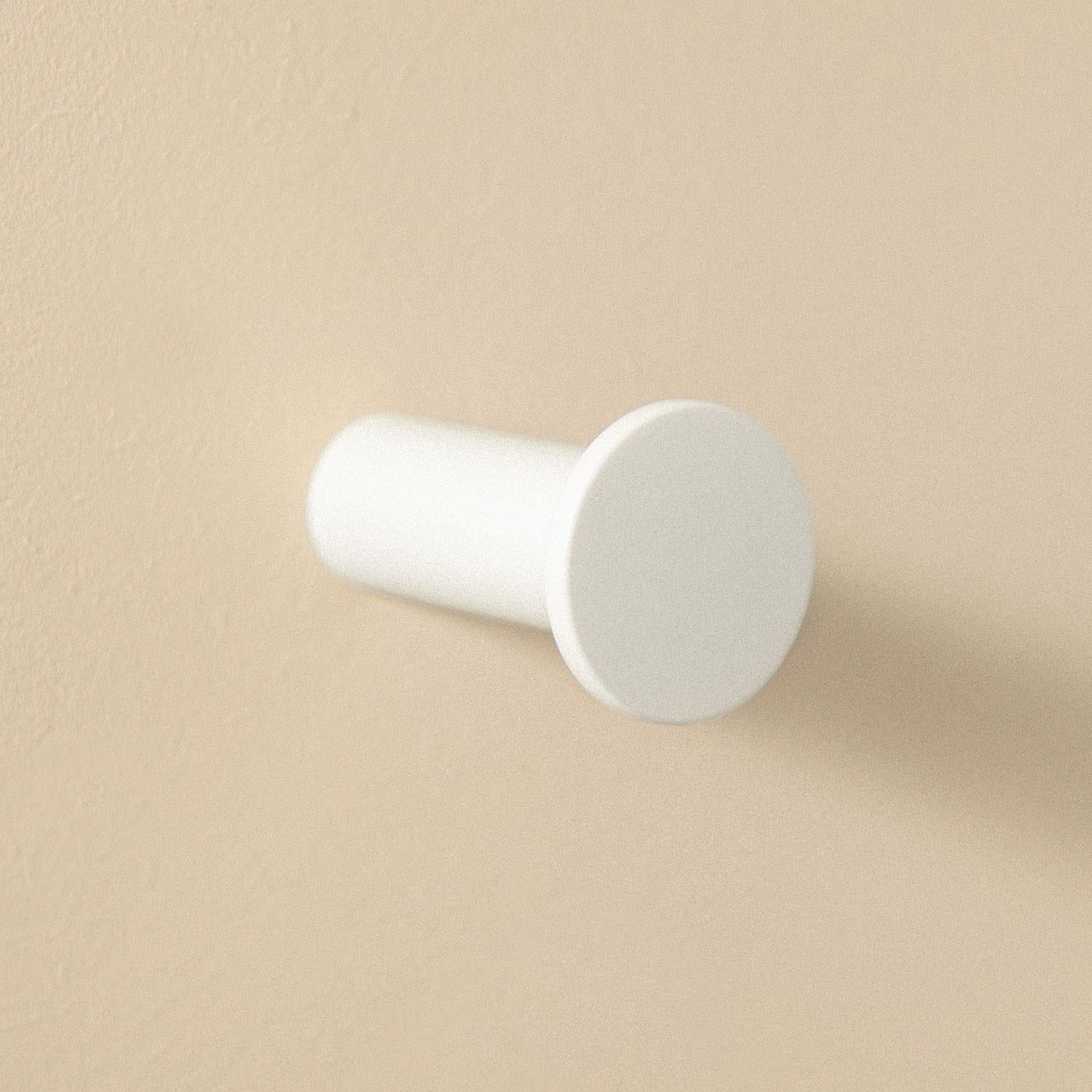 Towel Hook, Robe Hook, Coat Hook, Brushed White,architect S+ Collection