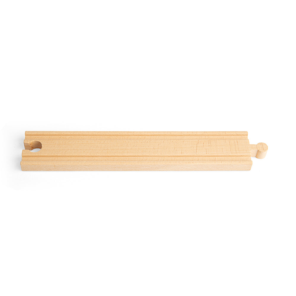 Pack of 12 Long Straight Track Pieces for Wooden Train Sets