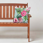 Luxury Outdoor Cushions 2 Set, Waterproof, Soft-touch, Summer Flower, For Garden And Indoors
