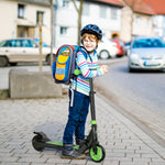 Folding Electric Scooter With Rear Wheel Brake | Green