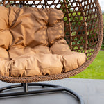 Henley Swing Egg Pod Chair | Brown