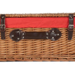Wicker 56cm Double Steamed Picnic Basket | Red