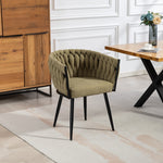 Aneta Fabric Accent Chairs - Set Of 2 | Sage Green