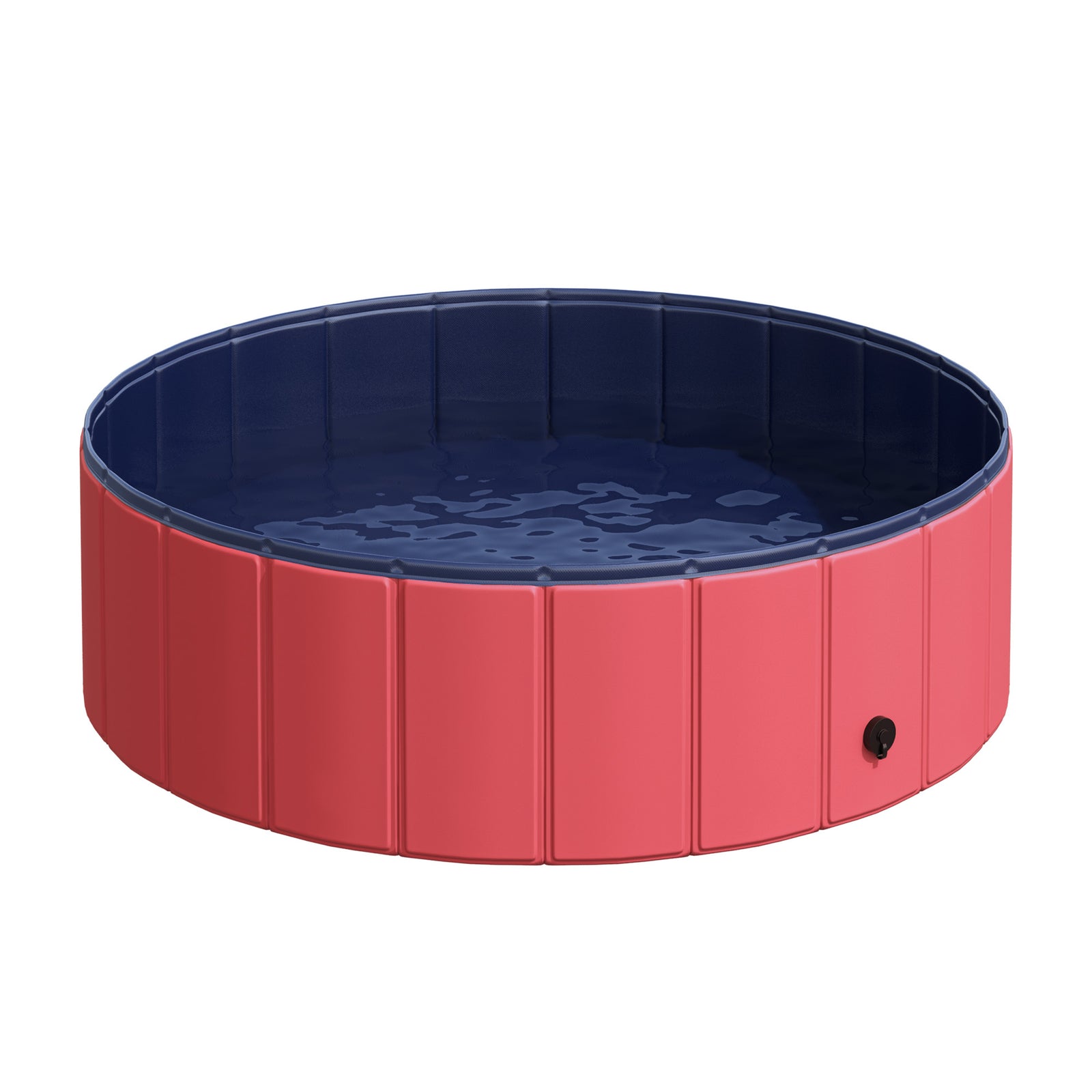 Pawhut Pet Pool Swimming Bath Portable Cat Dog Foldable Puppy Bathtub | Red