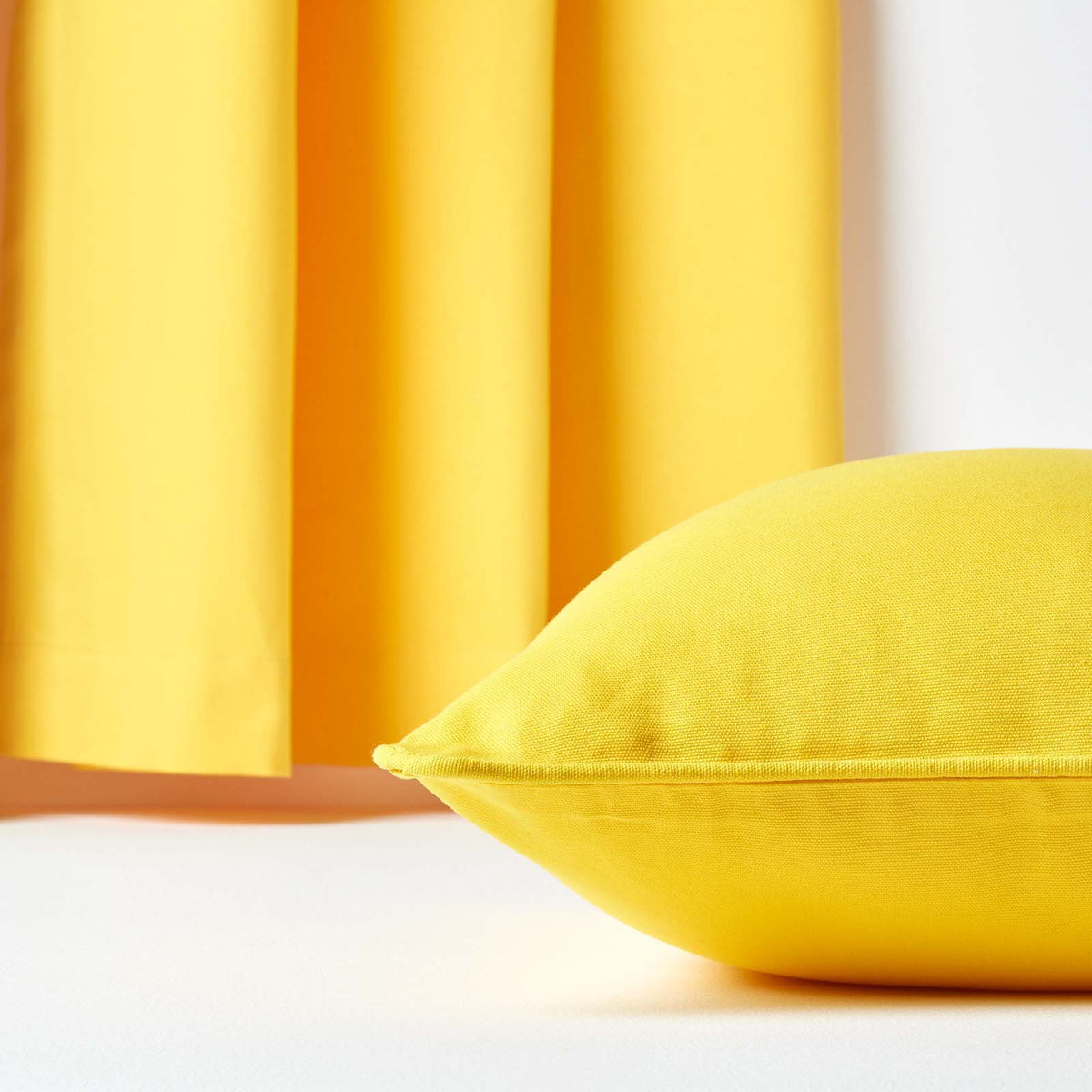 Cotton Plain Cushion Cover | 60cm x 60cm | Yellow