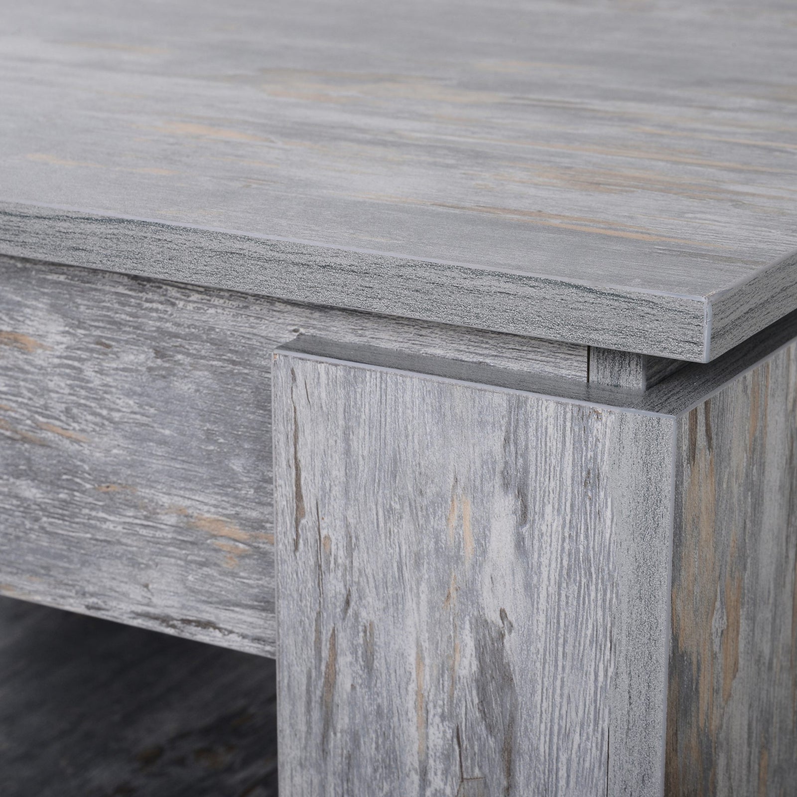2 Tier Coffee Table With Bottom Shelf