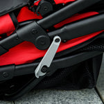 3 Wheel Pet Stroller, For Medium Small Dogs, Foldable Cat Pram | Red