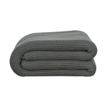 Double Knitted Throw | Olive Green