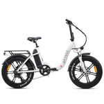 Vester Step 2024 Electric Folding Bike 20 Inch Wheel E-bike | White