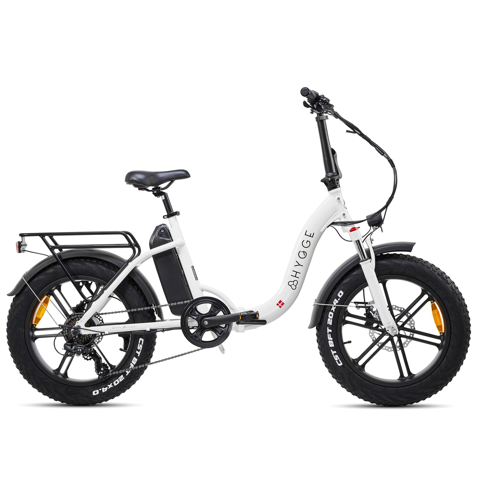 Vester Step 2024 Electric Folding Bike 20 Inch Wheel E-bike | White
