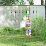 7 Piece Zip Line For Kids, 10m Toddler Kids Slackline For Garden, Up To 50kg