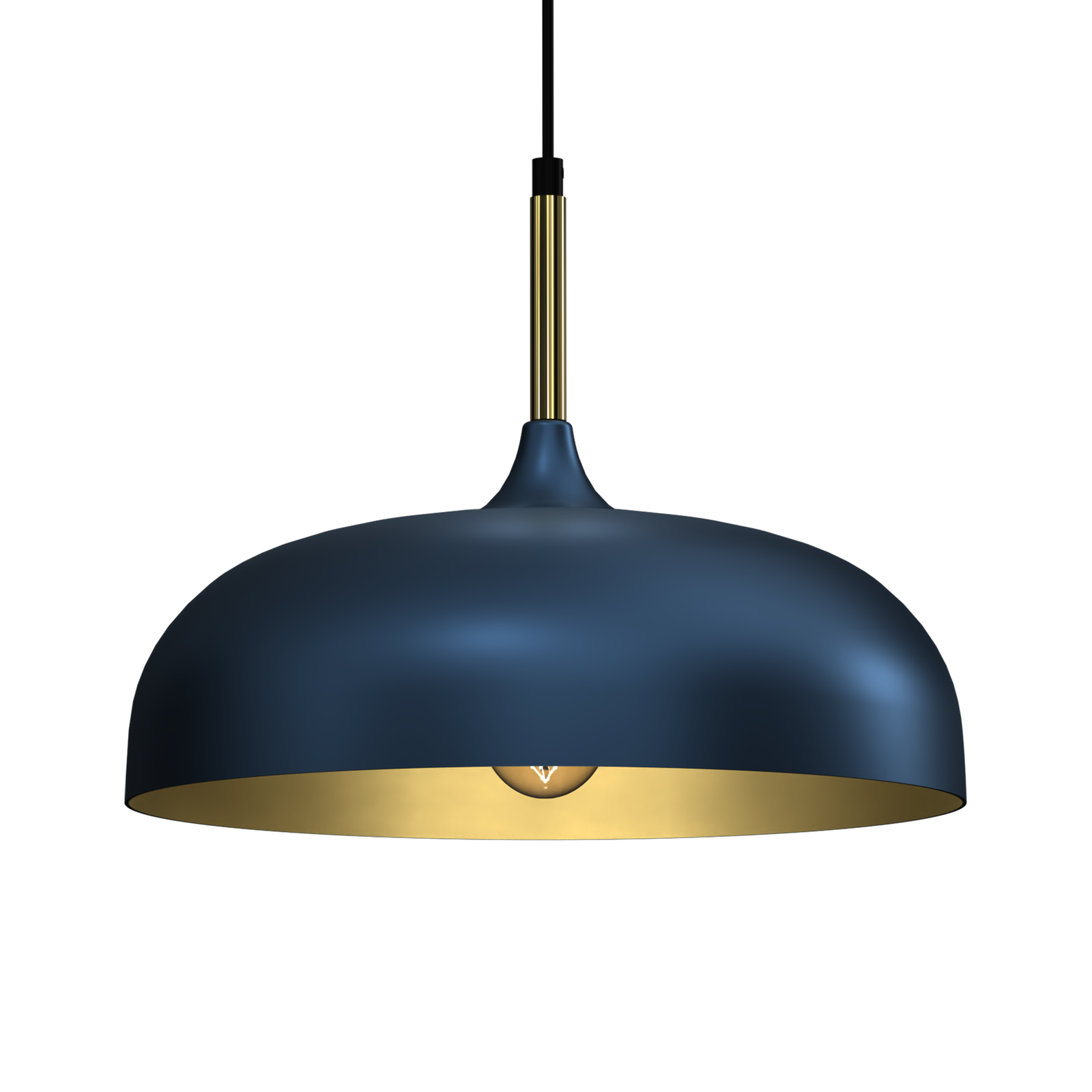 Pendant Lamp Lincoln 1xe27 35cm | 35cm | Navy Blue