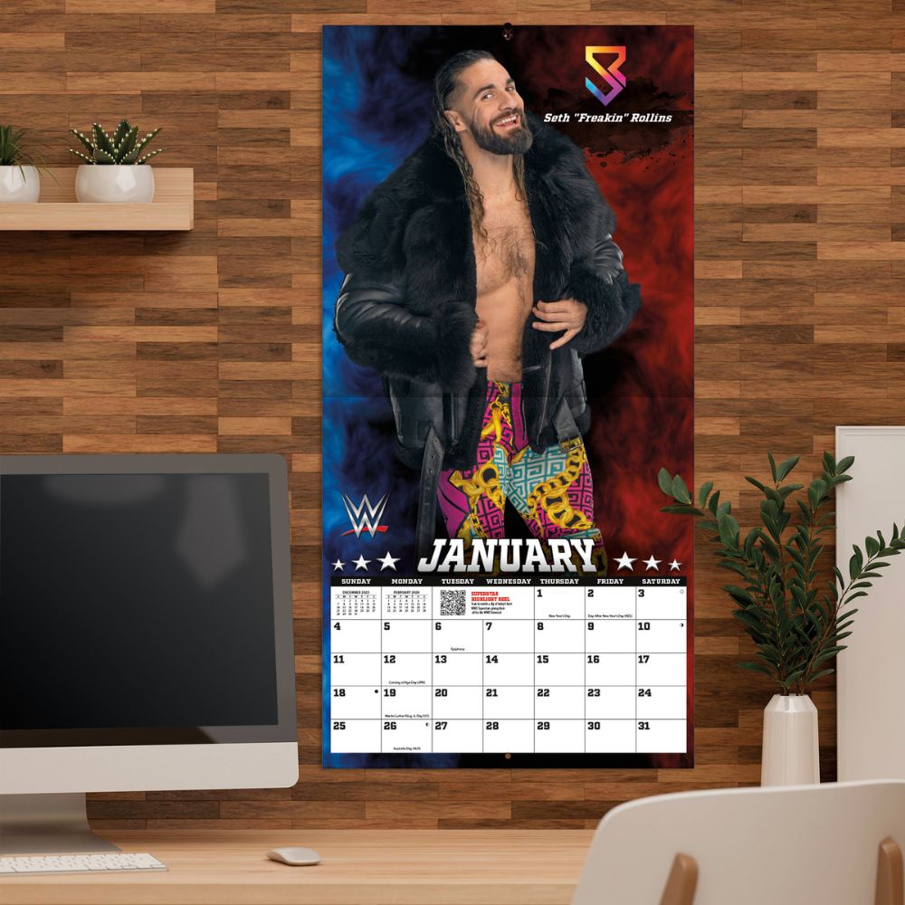 WWE Superstars 2026 Square Calendar Official Product