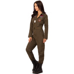Top Gun Ladies Costume With Jumpsuit | Large