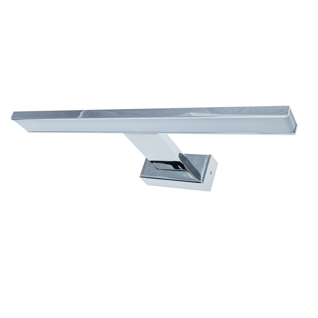 Shine Chrome Led 7w Wall Lamp Stylish Polished Chrome Light With Ip44 Rating Perfect For Mounting Above A Bathroom Mirror