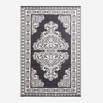 Luxury Outdoor Rug Waterproof Reversible For Garden Patio, Monochrome Motif
