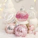 25pcs Christmas Ball Ornament Set | Pink