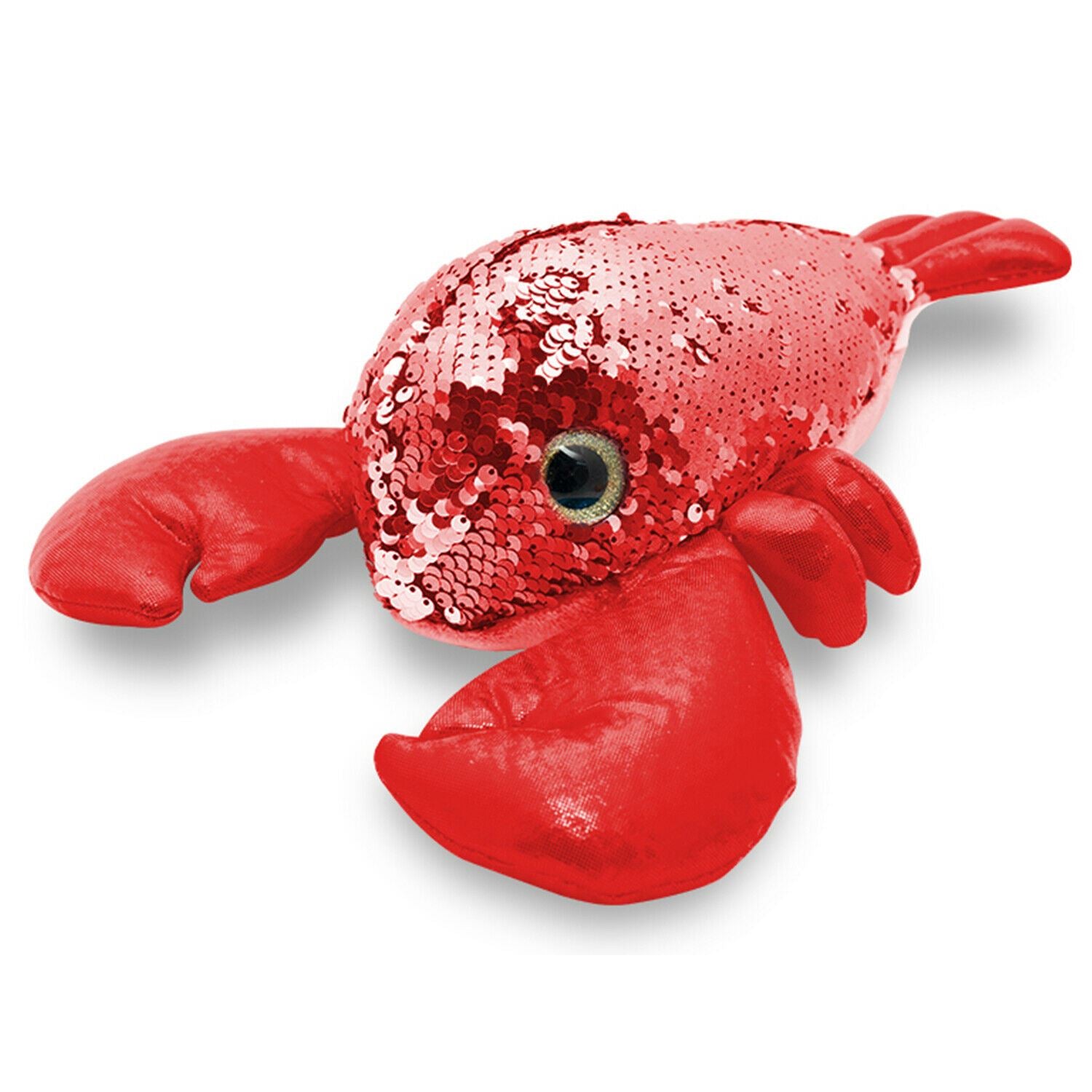 11" Glitzies Lobster Magic Sequin Plush, Assorted Colours