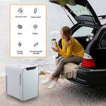 16l Dual-use Mini Refrigerator With Glass Door