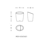 Toothbrush Holder, Matt Grey, Unique Design, Soft Finish, Saku Collection