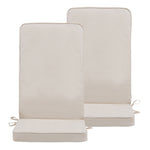 Navy Blue Seat Cushion Pad Set Of 2 | Beige
