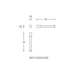 Paper Holder Without Cover Matt Stainless Steel Logic