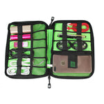 Multi-purpose Nylon Travel Electronics Organiser Storage Bag, Black