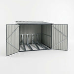 Outdoor Metal Garden Bike Storage Shed Bicycle Storage For Up To 4 Bikes