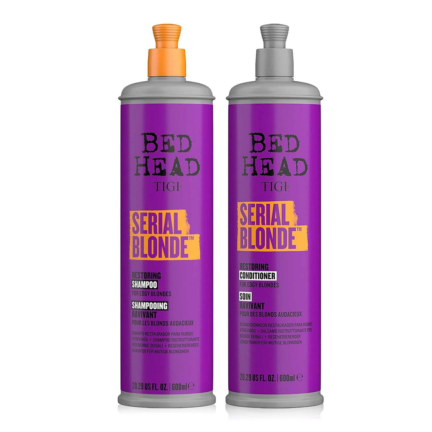 Serial Blonde Shampoo & Conditioner For Damaged Blonde Hair, 600ml