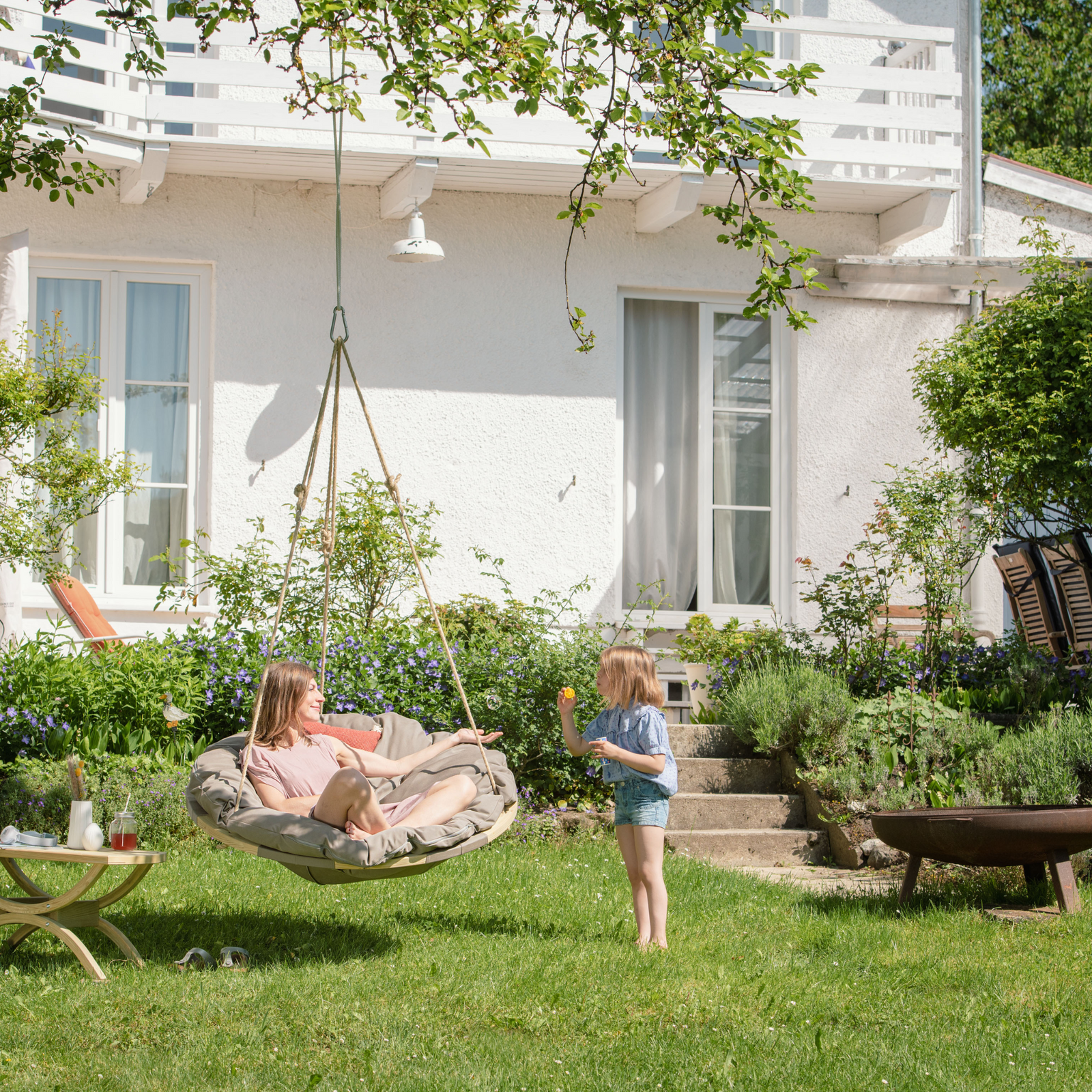 Swing Nest Hanging Chair Taupe