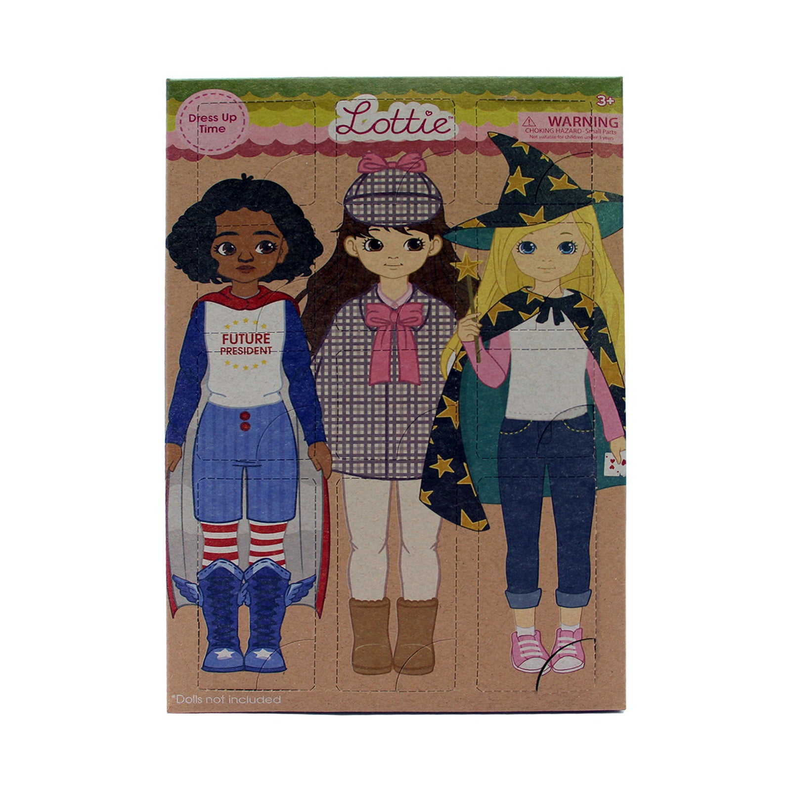 Bigjigs Toys Dress Up Time Multipack, includes 3 Outfits