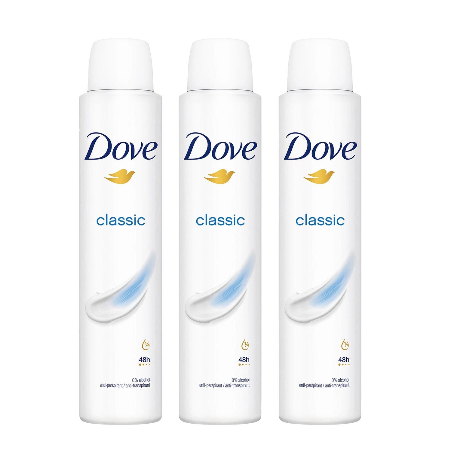 Classic Anti-perspirant With 48h Sweat Protection Deo For Women 200ml, 3pk
