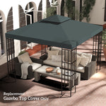 3(m) 2 Tier Garden Gazebo Top Cover Replacement Canopy Roof