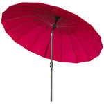 2.5m Curved Parasol With Metal Pole | Red