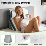 Lavio Large Wedge Pillow Cooling Memory Foam Orthopaedic Bed Cushion Acid Reflux