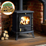 Cast Iron Multifuel Stove + Firewood Starter Kit | 4.5kw | Cast Iron