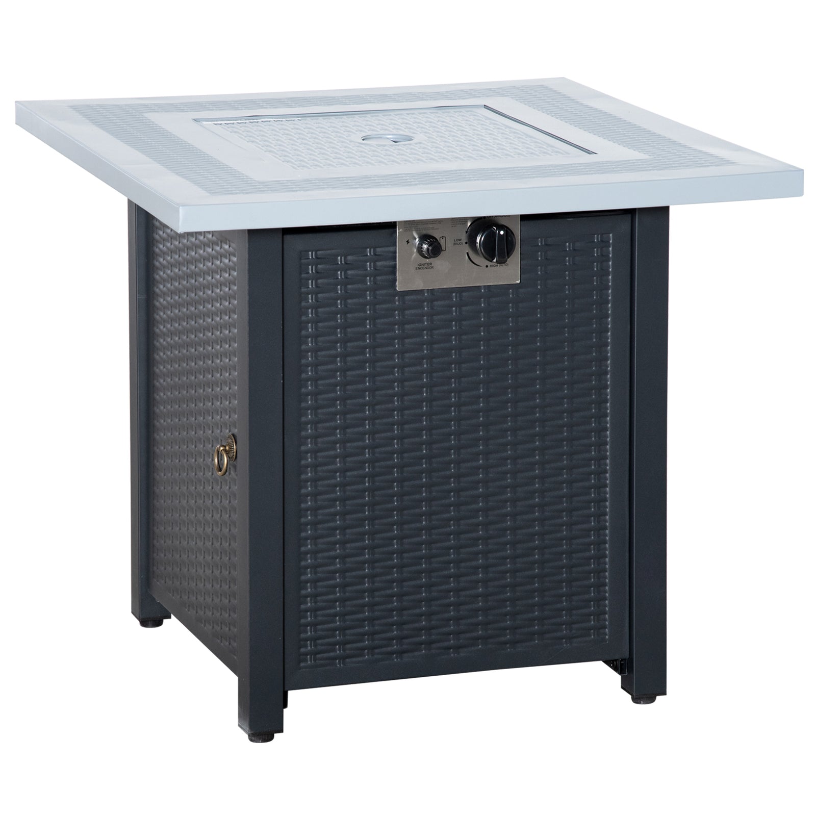 Propane Fire Pit Table 40000 Btu W/ Lava Rocks