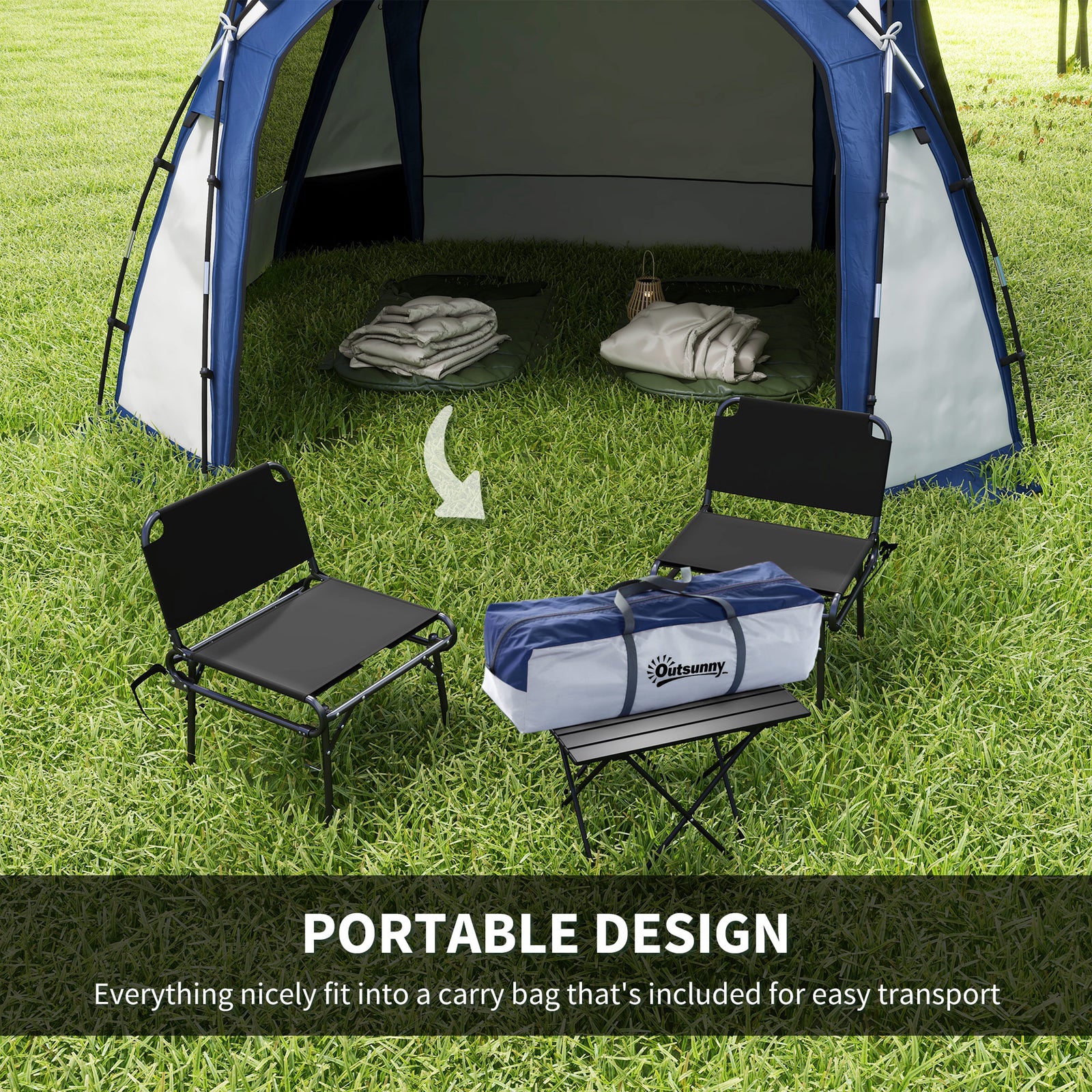 Dome Tent For 6-8 Person Camping W/ Zipped Mesh Doors Hook