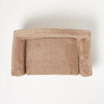 Plush Fold Out Sofa Pet Bed | Large | Beige