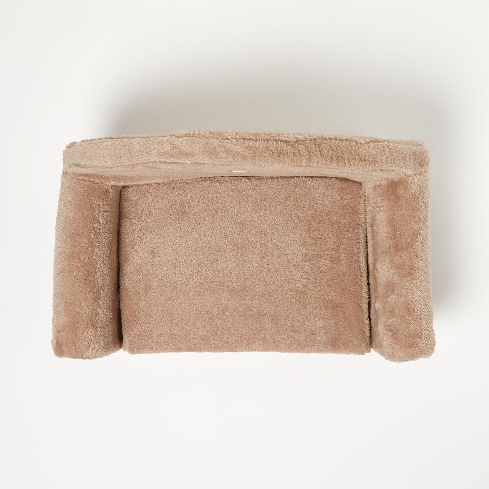 Plush Fold Out Sofa Pet Bed | Large | Beige