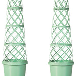 Pistachio Green Tower Pot | Set-of-2 | Pistachio