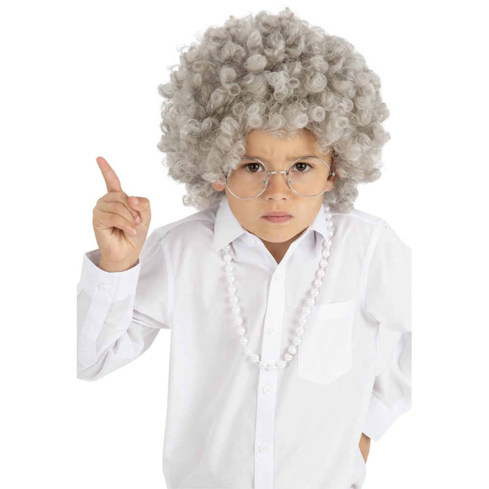 Kids Granny Perm Wig