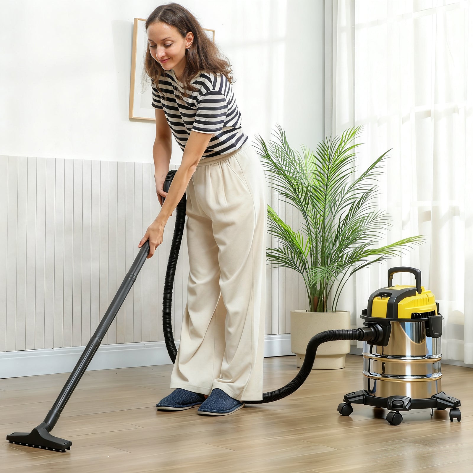 HOMCOM Wet And Dry Vacuum Cleaner, Wet & Dry Vacuum Cleaner W/ Blower For Workshop
